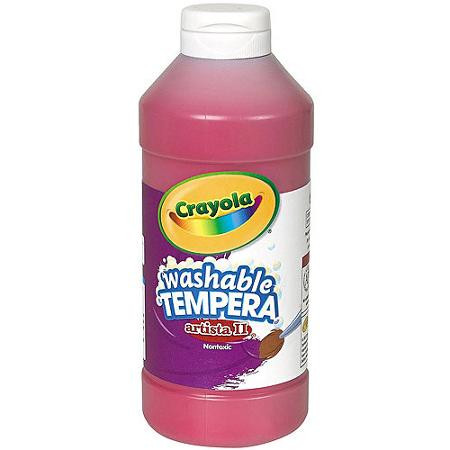 374607, Crayola Artista II Washable Tempera, Red, 32oz.