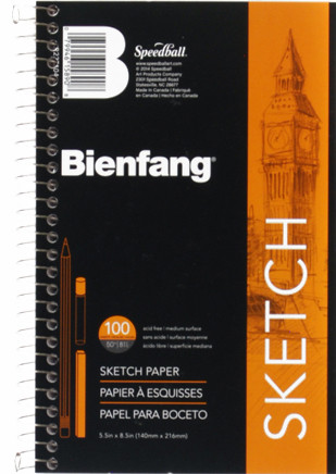 341209, Bienfang Take Me Along Sketch Book, 5.5"x8.5"