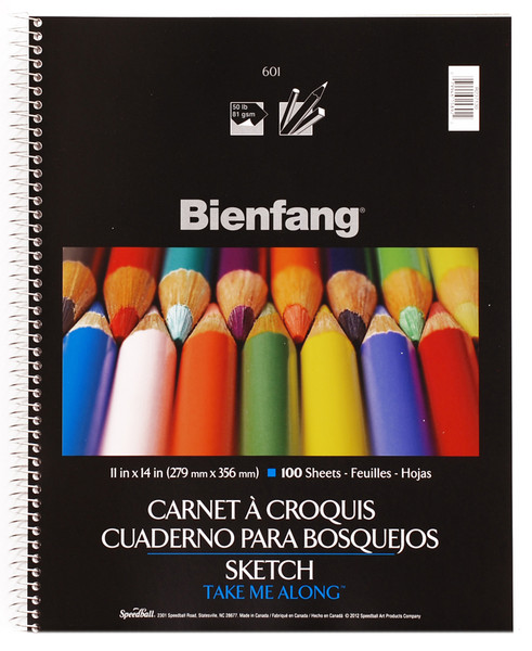 341211, Bienfang Take Me Along Sketch Book, 11"x14"