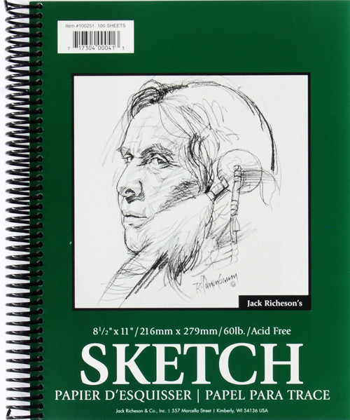341268, Richeson Sketch Diary, 5"x8" 100 sheets