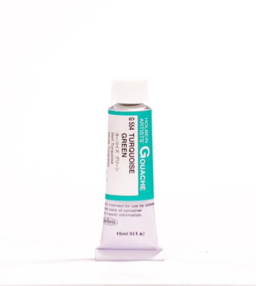 375784, Holbein Designer Gouache, Turquoise Green, 15ml.