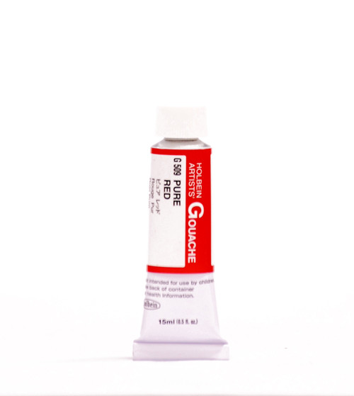 375790, Holbein Designer Gouache, Pure Red, 15ml.