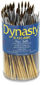 407050, Dynasty B-131 A.WC Imitation Sable Brushes, Rounds, 72/ct.