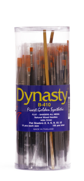 406925, Dynasty B-410 Golden Synthetic, Flats, 108/pc.