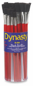 407058, Dynasty B-500 Black Bristle, Assorted, 60/pc.