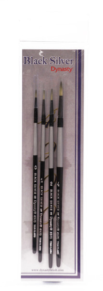 406945, Black Silver BS-SH-1 Watercolor Brush Set