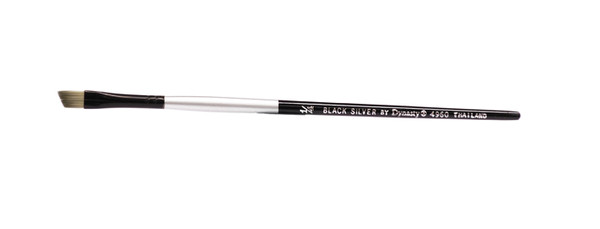 407018, Black Silver Watercolor Brush, Angle, 1/4"