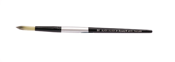 406988, Black Silver Watercolor Brush, Bright, #12