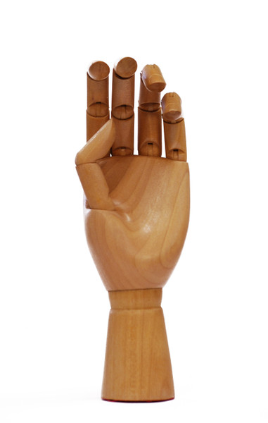 419332, Wooden Hand, Female (Left hand)