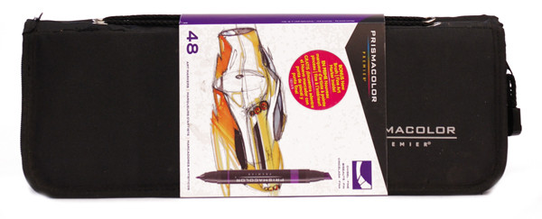 437851, Prismacolor Marker Set with Case, 48/Markers