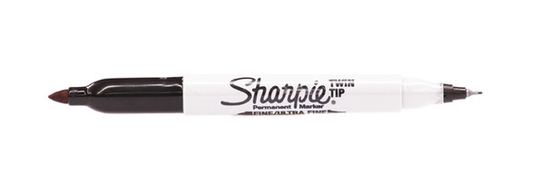 437933, Sharpie, Twin Tip, Black