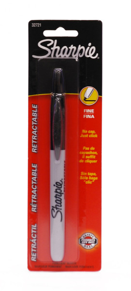 438074, Sharpie, Retractable, Black
