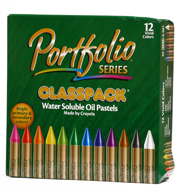 446522, Portfolio Series Water Soluble Oil Pastel, 12 colors, 300 ct. Classpack