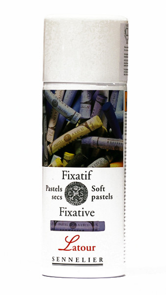 441645, Sennelier Latour Spray Fixative for Soft Pastels, 13.5oz can