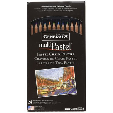 447134, General's Multi Pastel Pencil Set, 24 color