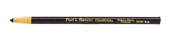446899, General's Peel & Sketch Charcoal Pencils, Soft, dozen