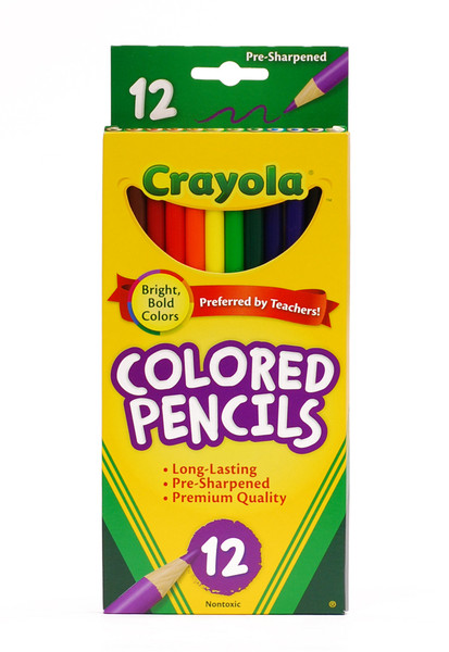 446501, Crayola Colored Pencils, 3.3mm core, 12 color Set