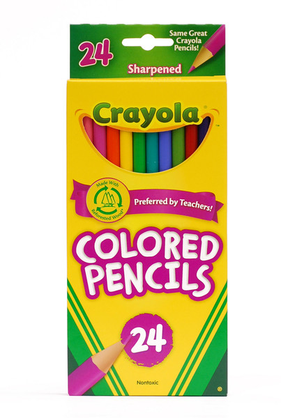 446502, Crayola Colored Pencils, 3.3mm core, 24 color Set