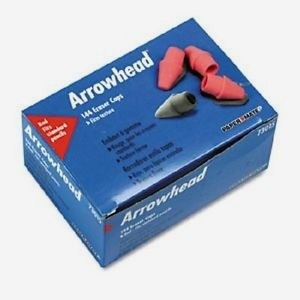 474200, Arrowhead Pencil Cap Erasers, 1 Gross