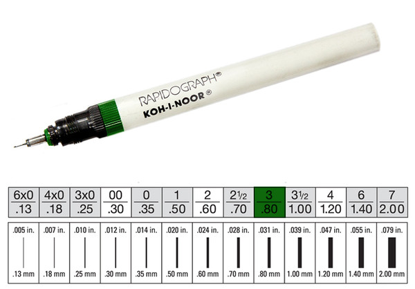 509009, Rapidiograph Technical Pen, 3