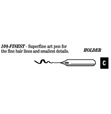 528014, Hunt Artist's Pen Points, 104 - X-Fine Art, dozen