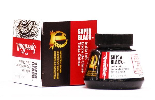 511550, Speedball Super Black India Ink, 2oz. Bottle