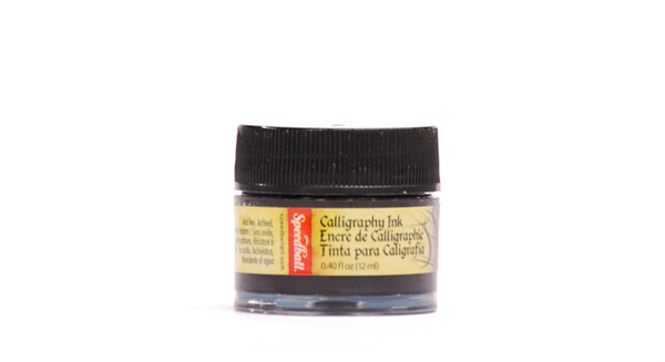 511555, Speedball Artist Pigmented Acrylic Inks, 1/2oz., Super Black
