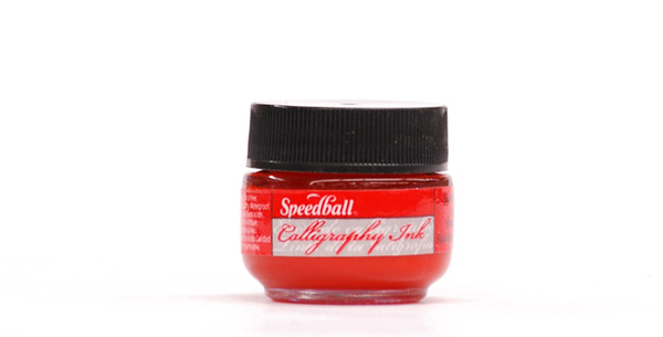 511556, Speedball Artist Pigmented Acrylic Inks, 1/2oz., Scarlet Red