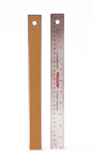 557144, Cork Back Steel Rulers, 24"