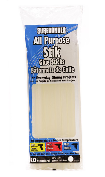 572152, Hot Melt Glue Sticks, 10", 20/sticks