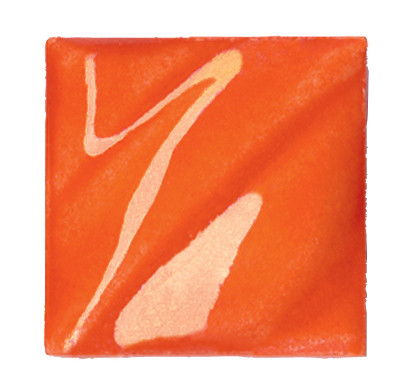 611253, Amaco Gloss Glaze , Lead Free, Cone 06-05, Pint, LG-67, Fire Orange