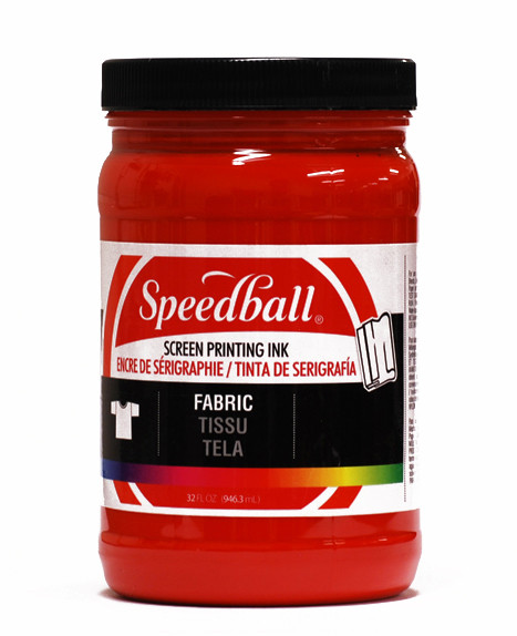 629101, Speedball  Waterbased Textile Screen Printing Ink, Red, 32oz.