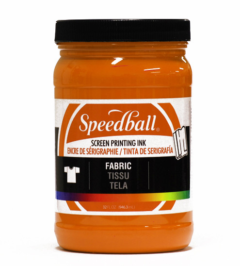 629110, Speedball  Waterbased Textile Screen Printing Ink, Orange, 32oz.
