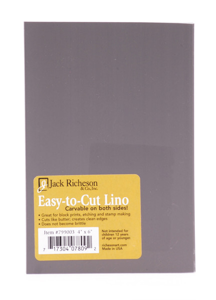 624006, Richeson "Easy to Cut" Linoleum,Unmounted Blocks, 4"x6"