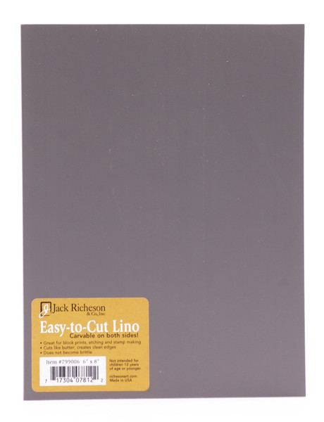 624010, Richeson "Easy to Cut" Linoleum,Unmounted Blocks, 6"x8"