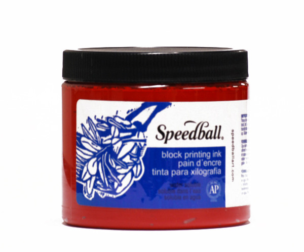 623701, Speeball Water Soluble Printing Ink, Red, 1lb. Can