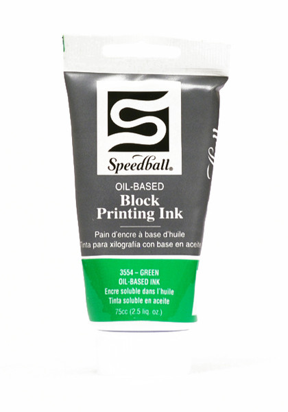 623744, Speedball Oil Based Block Printing Ink, Green, 75cc (2.5 liq.oz.)