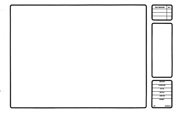 312359, Architectural Titleblock Translucent Bond, 18"x24" 200/