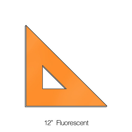 576012, Triangle 45degree, Fluorescent, 12"