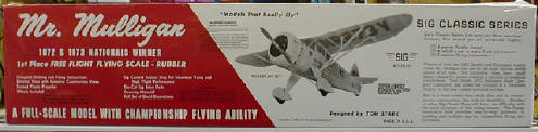 630100, Mr. Mulligan, Free Flight Kit