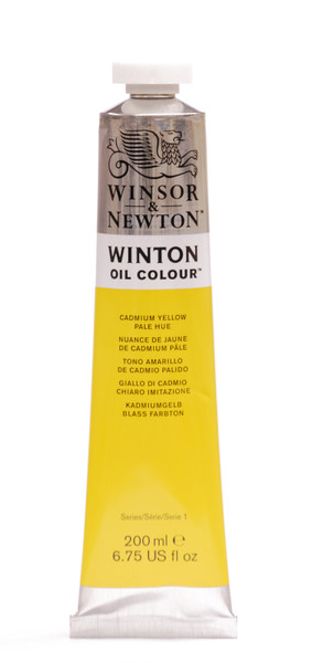 372678, Winton Oil Colour, Cadmium Yellow Pale Hue, 200ml.