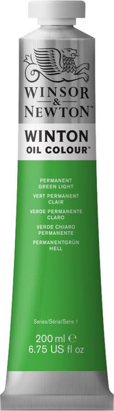 372699, Winton Oil Colour, Permanent Green Light, 200ml.