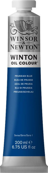 372702, Winton Oil Colour, Prussian Blue, 200ml.