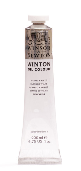 372707, Winton Oil Colour, Titanuim White, 200ml.