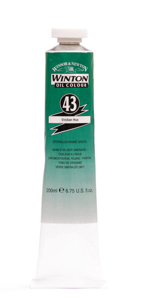 372711, Winton Oil Colour, Viridian Hue, 200ml.