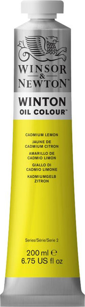 372667, Winton Oil Colour, Cadmium Lemon, 200ml.