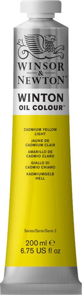 372675, Winton Oil Colour, Cadmium Yellow Light, 200ml.