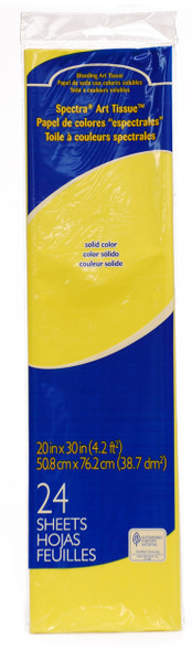 341382, Spectra Art Tissue, Canary, 20"x30", 24/sheets