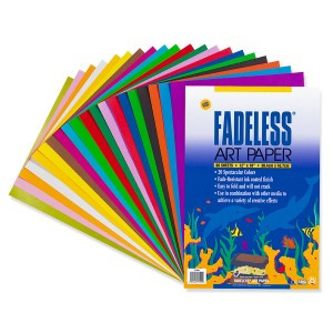341720, Fadeless Art Paper, Assorted, 12" x 18", 60/sheets
