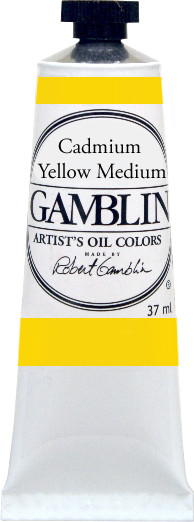 376163, Gamblin Artists Oil, Cadmium Yellow Medium, 37ml